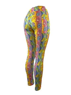 Care Bears Over Rainbow Stripes Leggings Capri Shorts  W/ POCKETS Multiple Sizes • $19.97