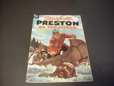 Vintage 1954 Western Sergeant Preston Of The Yukon # 11  Fine  Comic Book Dell • $15