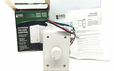 $29.99 • Buy Osd Audio Hd-ovc-305r Rotary Knob Outdoor Weather Resistant Volume Control White