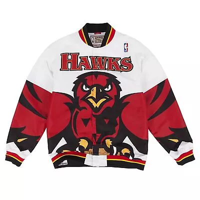 Mens Mitchell & Ness NBA AUTHENTIC WARM UP JACKET - ATLANTA HAWKS 95-96 • $119.99