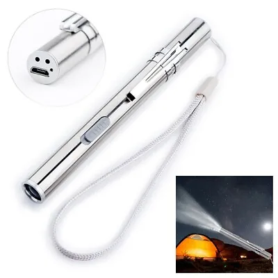 £4.75 • Buy Rechargeable Medical Handy Pen Light Mini Nursing Flashlight LED Pocket Torch UK