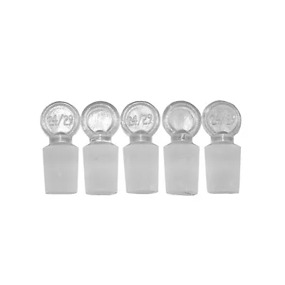 24/29 Solid Glass Stopper Lab Plug Laboratory Chemistry Glassware 5Pcs/Lot • $19.99