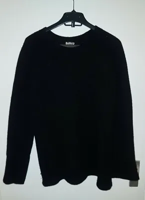 $135.36 • Buy Miu Miu Ladies Black Long Sleeve Jumper Sweater Pullover Uk Size 12 Eu 44 Comfy