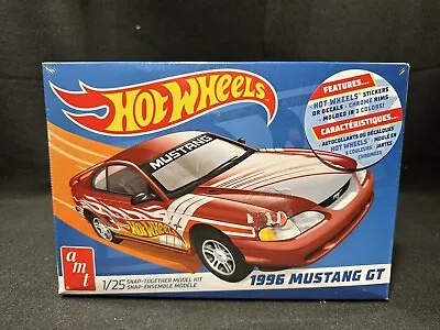 Hot Wheels 1996 Ford Mustang GT Snap-Together Model Kit 1/25 Scale AMT1298M/12 • $24.50