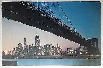 Brooklyn Bridge American Airlines New York City NYC NY Chrome - Unposted • $1.95