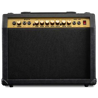 LyxPro 40W Electric Guitar Amp Guitar Amplifier W/Built-In Speaker - Black • $80.99