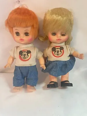 VINTAGE 1971 Horseman Doll Disney Mickey  GIRL & Boy Mouseketeer Doll • $14.99