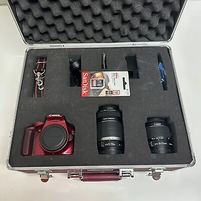 Canon 1100 D Red Limited Edition DSLR Camera Kit 182/2000 • $499.99