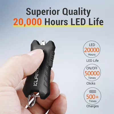 KLARUS Mi2 Mini LED Keychain Rechargeable Flashlight Bright EDC Key Ring Light • $13.95