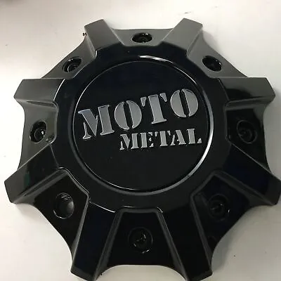 Moto Metal 986/988 Gloss Black Center Cap T142L215-H48-S1 T148L215 W/ Screws • $25