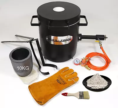 £164.25 • Buy FB2Mb–10KG GAS METAL MELTING FURNACE Propane Forge Copper Crucible Tongs UK