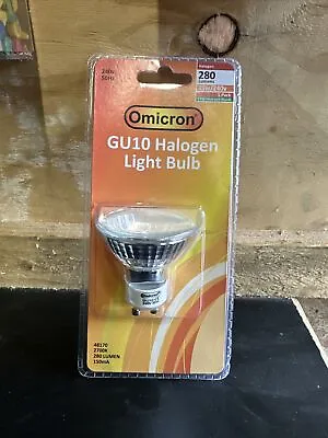 Omicron Gu10 Halogen Light Bulbs 35w /240v 280 Lumens Warm White New 2 Pack • £7