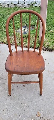 Antique Heywood Wakefield Spindle Back Child Chair • $55