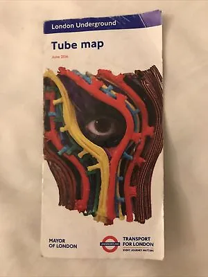 London Underground Tube Map June 2016 Collectors Item Cover: Hew Locke • £2