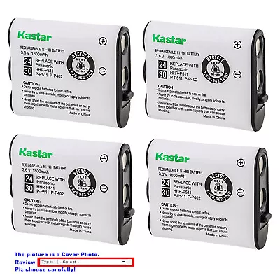 Kastar NiMH 3.6V 1800mAh Battery For Panasonic P-P511A P-P511A/1B Cordless Phone • $6.99