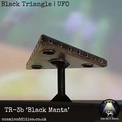 Black Triangle UFO - TR-3B 'Black Manta' Model & Stand • £67.99