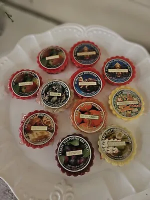 Yankee Candle Wax Potpourri Tarts Assorted Lot Of 11 Christmas Fall • £9.49