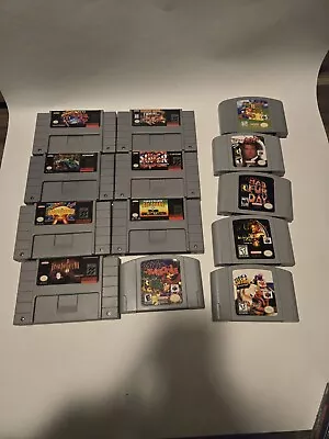 Snes & N64 Games Lot READ DESCRIPTION!! • $65