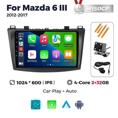 For Mazda 3 2010-2012 9'' Android 13 Car Stereo Radio GPS Navi Carplay Head Unit • $159.99