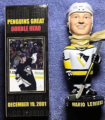 Mario Lemieux SGA 12/19/01 Bobble Head Doll Penguins • $24.99