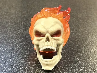 Hasbro Marvel Legends Retro Ghost Rider 6  Scale (FLAMING SKULL HEAD ONLY) • $21.31