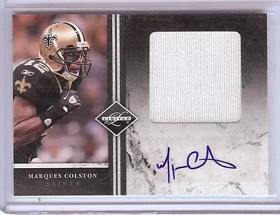 2011 Limited Marques Colston Auto Jumbo Jersey 03/10!! • $35