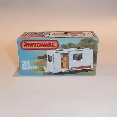 Matchbox Lesney Superfast 31 F Caravan Trailer K Style Repro Box • $12.99