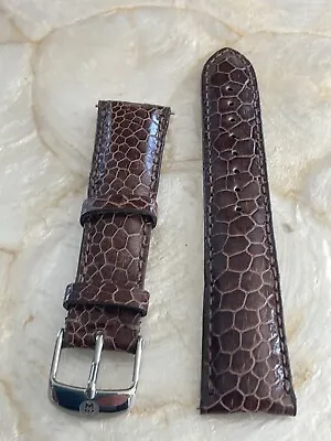 Michele Gray Ostrich 20mm Deco Xl Urban Watch Strap - Ms20ab190020 -  $200 • $67.50