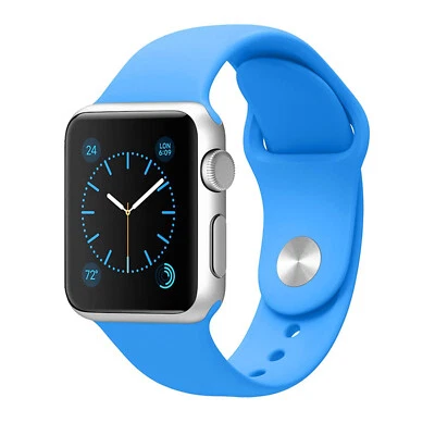 $8.69 • Buy For Apple Watch Series 8 7 SE 6 5 4 3 2 Silicone Sport Band Strap 45/41/44/40mm