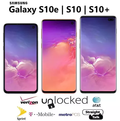 $144.85 • Buy Samsung Galaxy S10 S10e S10+ Plus 128GB 512GB Unlocked Verizon T-Mobile AT&T 