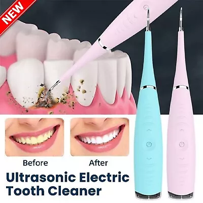 New Electric Tooth Cleaner Ultrasonic Dental Scaler Tartar Plaque Remover Pen Au • $21.99