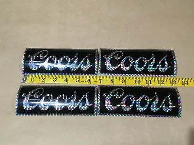 Vintage LOT Of X4 COORS BEER Prism Metallic Rainbow STICKERS 80’s DECALS New Nos • $12