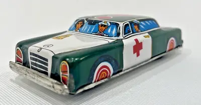 Vintage Friction Mercedes Ambulance Tin Car Made In Japan NOS • $21.95