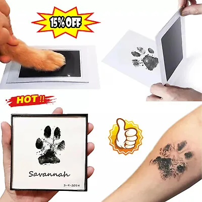 £3.89 • Buy Baby Paw Print Ink Pad Pet Dog Cat Handprint Footprint Pads Kit Stamp Souvenir