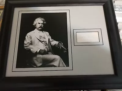 Mark Twain (aka Samuel Clemens) FRAMED SIGNATURE AUTO ATUOGRAPH PSA/DNA COA LOA  • $5999.99