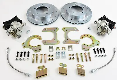 Ford Bronco Truck 8.8 Rear Disc Brake Conversion Kit 5 ON 5.5  Add Braided Hoses • $399