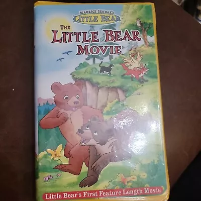 The Little Bear Movie VHS 2001 Maurice Sendak ANIMATION CLAMSHELL • $4.90