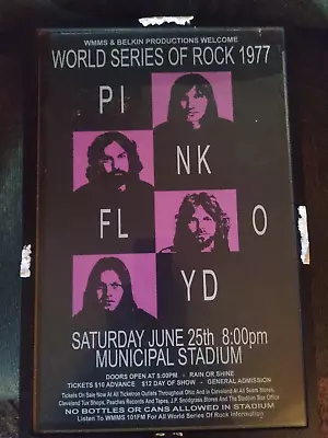 $149.99 • Buy Vintage 1977 Pink Floyd World Series Of Rock Concert Poster