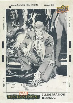 IB64 DAMION HELLSTROM 2022(2023 Upper Deck Marvel Beginnings ILLUSTRATION BOARDS • $4.99