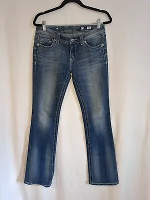 Y2K Miss Me Denim Jeans Women’s 29 Boot Cut Embellished Angel Wing JP5117 H002 • $29.99