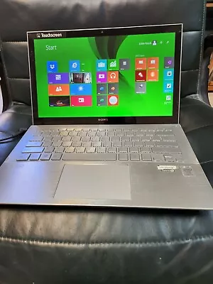$295 • Buy Sony Touch Screen, VAIO Pro 13, Model SVP-132A1CL, SSD, Windows 10, A/C Charger