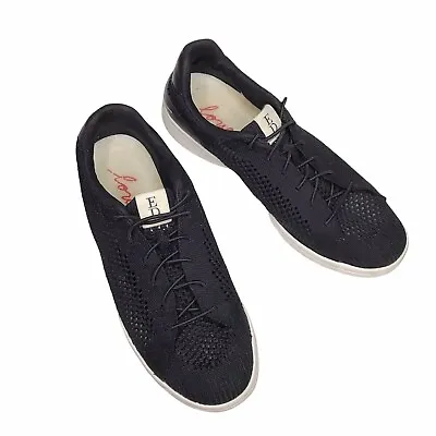 ED By Ellen Degeneres Love Slip On Mesh Casie Sneakers Black Sz 7.5 Embroidered • $18.36
