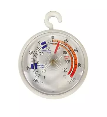£2.79 • Buy Dial Fridge/Freezer Thermometer/Kitchen Appliance - With Hanging Hook Must Have