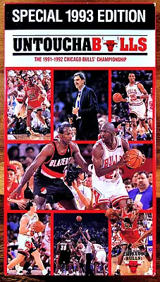 Chicago Bulls 1991-1992 Championship Special 1993 Edition Untouchabulls VHS Tape • $4.97