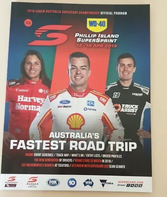 V8 Supercars 2019 Phillip Island Super Sprint Official Program • $35