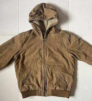 GH BASS & CO - Men’s Duck Thermal Sherpa Lined Hooded Jacket - Size Small • $29.99