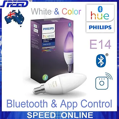 PHILIPS Hue White & Color Ambiance E14 Bluetooth Candle Bulb • $100