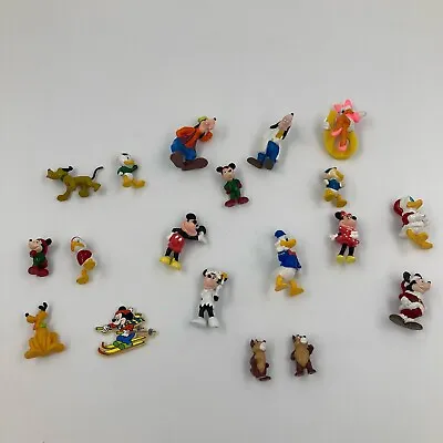 Disney Bundle Vintage PVC Mini Figures Minnie Mouse Mickey Mouse Pluto Goofy • £9