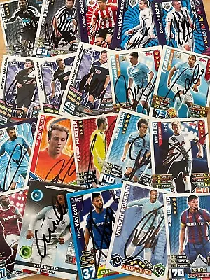 Match Attax Shoot Out And Other Signed Cards.34 • £3.99