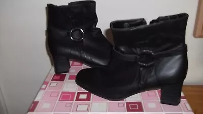 Women's Boots  lilley  & Skinner Comfortable  Black  Leather  Boots   uk 5  New  • £11.50